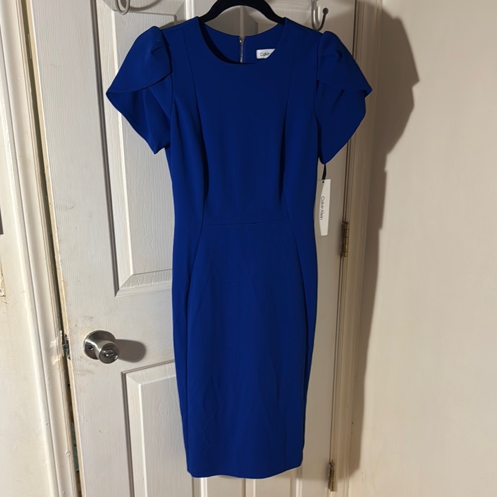 Calvin Klein Tulip Sheath Knee length Dress Size 2 NWT